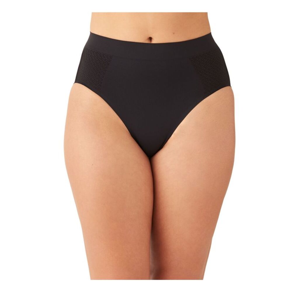 Nwt Wacoal Intimates Black Solid Everyday Size S/5 - image 1